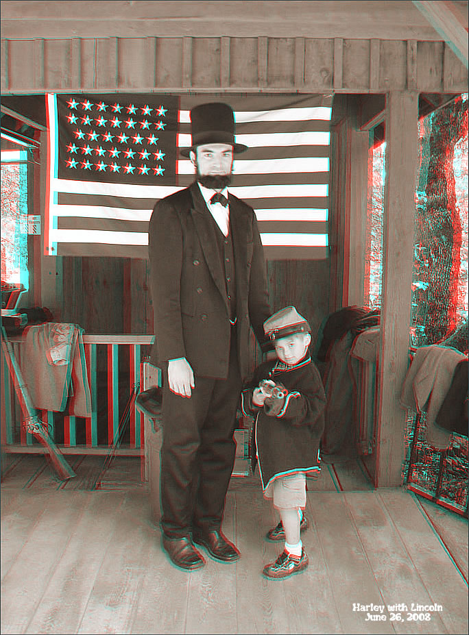 Harley with Abe Lincoln
